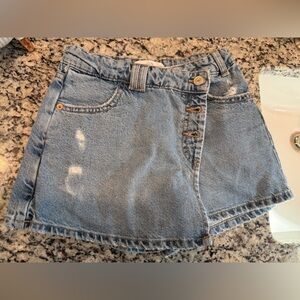 Zara girls denim skort
